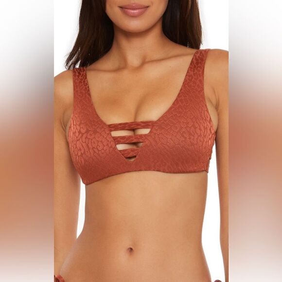 Becca Bronzed Bralette Bikini Top-NWT - Picture 2 of 4